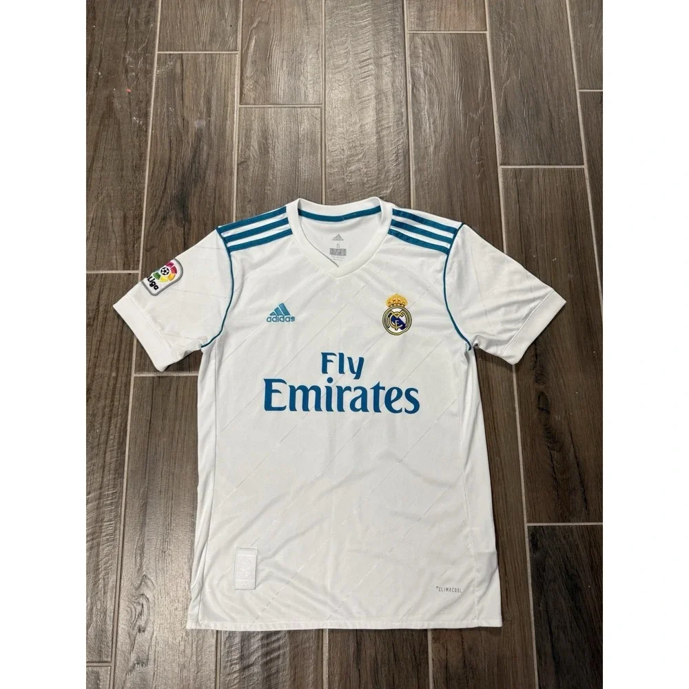 Adidas Men's Real Madrid 2017-18 Sergio Ramos #4 Home Soccer Jersey Sz Small